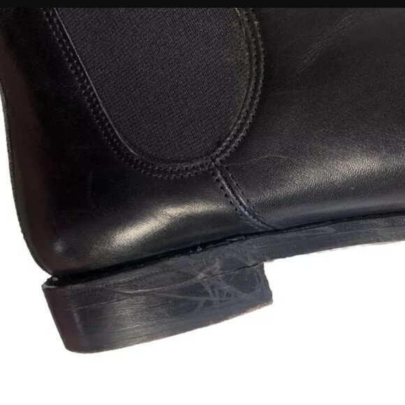 Bowen Womens Chelsea Boots Black Leather US 7.5 UK 6.5 Ankle Booties Spain Luxe - Picture 13 of 13